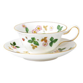 Wedgwood Taza Té Wild Strawberry con Plato 150 ml Bone China